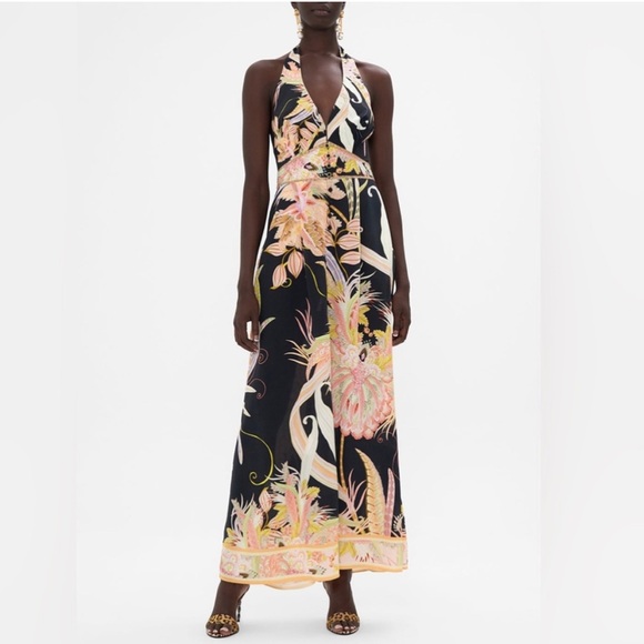 Camilla Pants - NWOT Camilla Halterneck Jumpsuit with Tie Neck Lady of the Moon. SMALL